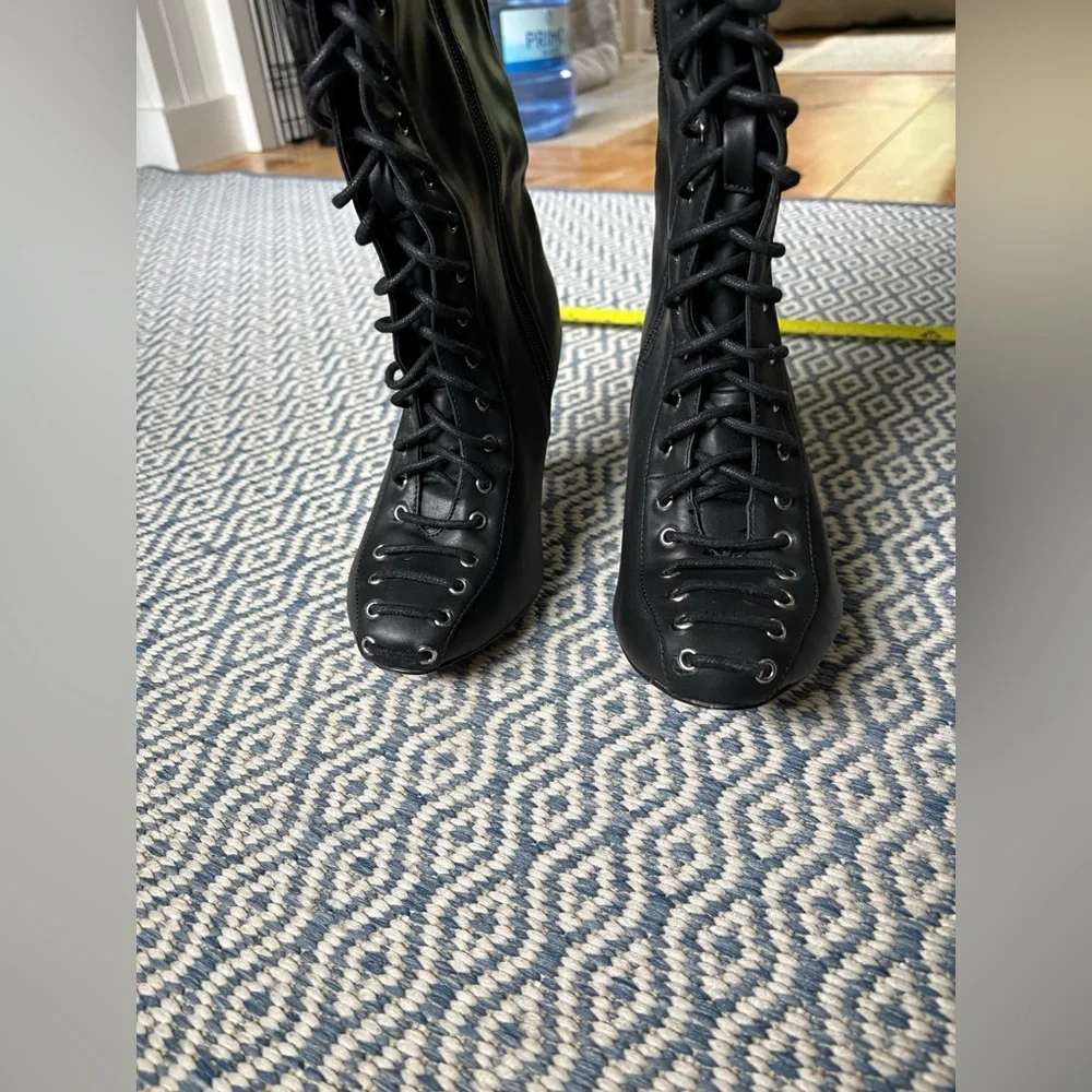 NWT TORRID “Black All Over” lace up over the knee boots!